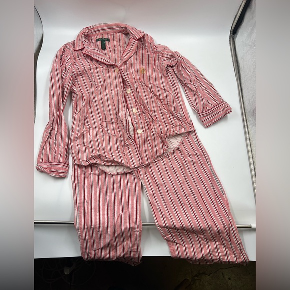 Other - Lauren Ralph Lauren Pajamas 2 Piece 100% Cotton Size Med Woman